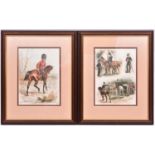 A pair of coloured prints, after originals by Harry Payne, “Mounted Officer of Grenadier Guards,