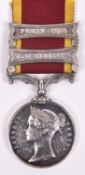 China 1857, 2 clasps Taku Forts 1860, Pekin 1860 (impressed Sapper John Cumber, 23rd C. Royal