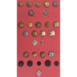 20 different large RSF, KOSB and Cameronians large buttons, including officers pre 1855 21st,