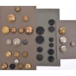 7 Commonwealth large buttons: Vic, Ed VII and Geo V Hong Kong Vol Corps, Gold Coast Artillery, Vic