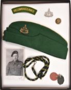 Recconnaissance Corps (1941-46) items belonging to Sgt Douglas Keith, 46th Division comprising green