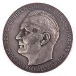 A Third Reich grey metal medallion “For outstanding achievements in the technical branch of the