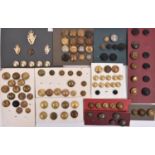 30 large Naval and R Marines buttons, including RNV (5), RNR (5), RNAS, RMA, RMLI (2) etc and 22