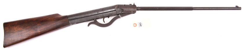 A .177” Gem-type air rifle, 35” overall, barrel 18¾” with slender 15 1/2” screw-in section, number