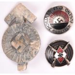 Third Reich Hitler Youth proficiency badge, the back with RZM mark and maker's code “MI/72”, un-