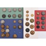 25 Scottish buttons, including open back gilt (rubbed) Dumfriesshire and pewter Roxburgh,