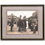 An early 20th century signed photograph of F. Marshal Lord Kitchener, wearing peaked cap and frock