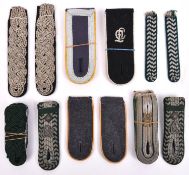 8 pairs of Third Reich type re-enactment shoulder straps/epaulettes. G.C, some in New Unused