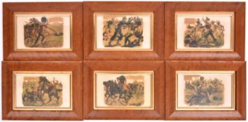 12 coloured lithographs, the “Victoria Cross Gallery”, featuring 12 individuals in battle scenes,