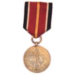 A Third Reich medal for the Spanish “Blue Division”, which fought on the Russian front, with ribbon.