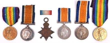 Pair: BWM, Victory (42 Pte P G Crich, R Suss R) GVF; another pair: (214986 Pte W E Owen Rif Brig)