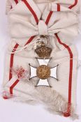 Monaco: Order of the Grimaldi (established by Prince Rainier III 1954), sash and sash badge, obv