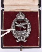 A post-WW1 Prussian Prinzen size Commemorative Pilots' badge, appears to be of cast unmarked silver,