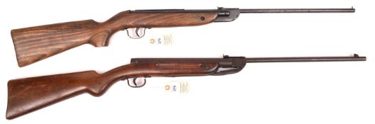 A.177” Webley Ranger air rifle, number 1456, GWO&C, retaining most original black finish; also a .