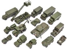 15 Dinky Military Toys. Centurion Tank, Foden 10-Ton Army Truck, Bedford 3-Ton Army Wagon,