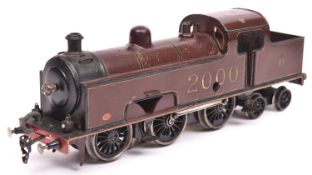 A Gauge One railway Marklin Midland Railway 2000 Class 'Flat Iron' 0-6-4T locomotive, 2000. Arranged