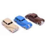 3 good white metal copy Dinky Toys 39 Series style Cars by P.P. Copy Models produced for MSMC (