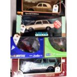 5 1:18 scale cars. Road Legends 1992 Toyota Land Cruiser in metallic green and silver. Vitesse