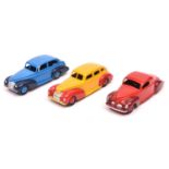 3 good white metal copy Dinky Toys 39 Series style Cars by P.P. Copy Models. All based on genuine