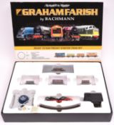 A Graham Farish by Bachmann N gauge 'Freight Starter Train Set' (370-051). Comprising; a BR Class 08