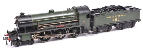 A Gauge One railway Bing for Bassett Lowke Southern Railway Class N15 4-6-0 locomotive, King