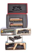 6x HO/narrow gauge American outine locomotives by various makes. Including; a Rivarossi CL&P 0-6-0