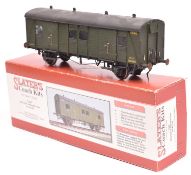 An O gauge railway 7mm finescale Slater's kit built SR (ex.SECR) General Utility Van. A 4-wheel