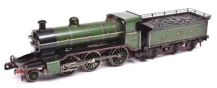 A Gauge One railway Bing for Gamages GNR Class K1 2-6-0 tender locomotive, 120. Originally live