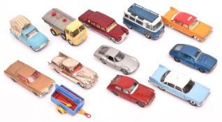 Quantity of Corgi and Dinky Toys. Ford Thames Walls Ice Cream Van, musical example, with working