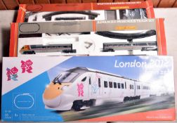 3x Hornby Railways OO gauge train sets. A London 2012 4-car EMU Class 395 train together with a