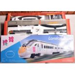 3x Hornby Railways OO gauge train sets. A London 2012 4-car EMU Class 395 train together with a