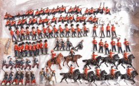 90+ Britains lead soldiers. Including; mounted officers, Officers with binoculars, Guards Officers