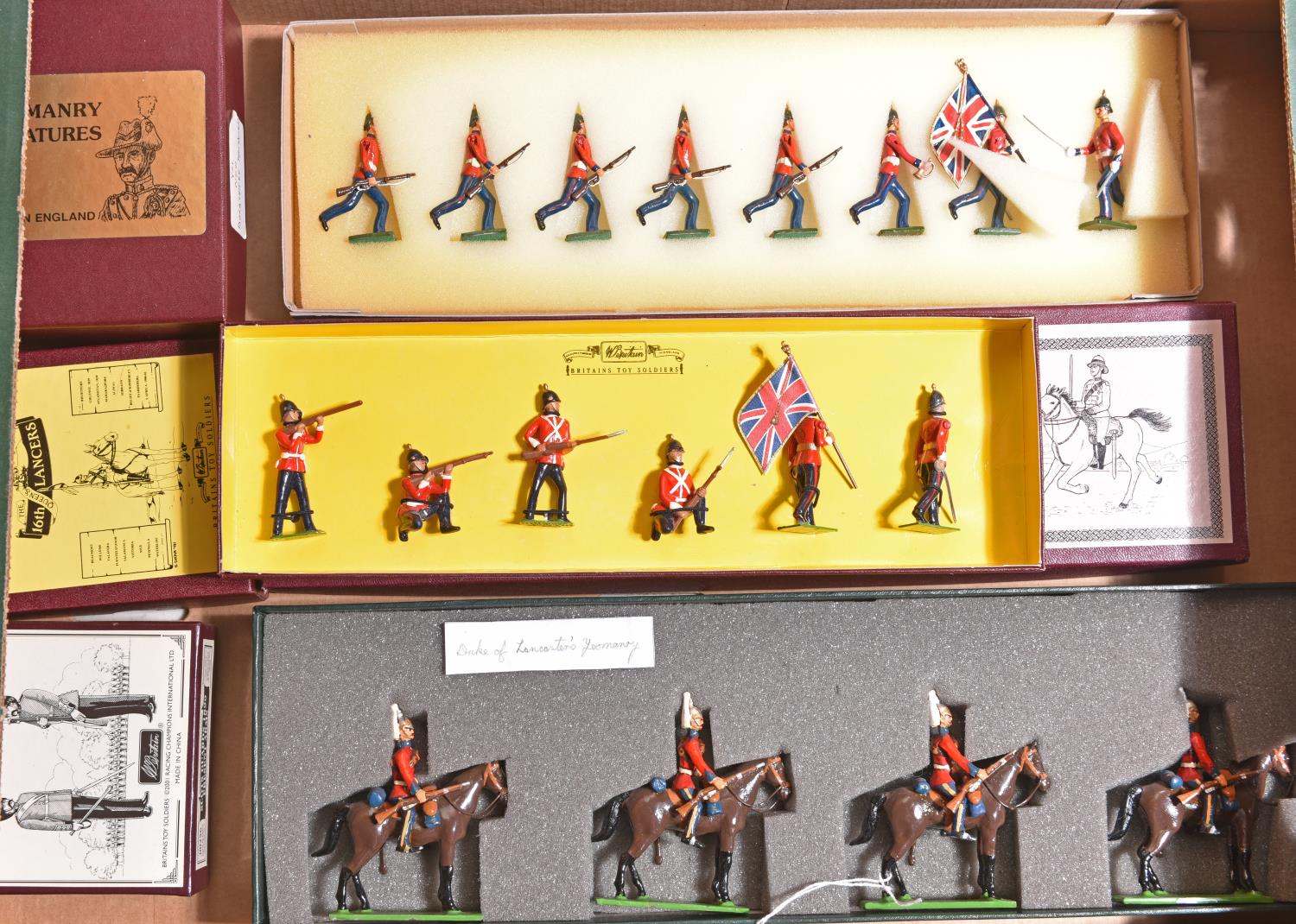 Britains Military sets. The Queens Own Corps Of Guides Cavalry, 4 mounted pieces, No.8835. The