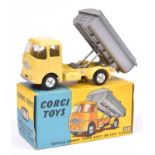 Corgi Toys. Neville Cement Tipper Body on E.R.F. Chassis (460). In light yellow and silver, with red