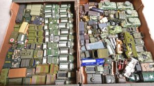 A good quantity (over 100) assorted military vehicles, by various makers including Oxford and lesser