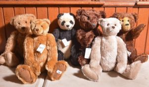 6 large modern Teddy Bears etc. Examples by Atlantic Bears, Charnwood Bears and Deans Ragbook and