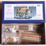 An O Gauge 7mm railway MMR Mercian unconstructed brass and white metal kit for a OX1 Class Peckett