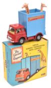 Corgi Toys Circus Giraffe Transporter With Giraffes (503). In red and blue Chipperfields livery,