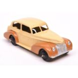 A scarce Dinky Toys 39 Series Oldsmobile 6 sedan (39b). An example in two tone U.S. export