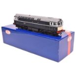 An O gauge railway 7mm Heljan finescale BR Class 33 Bo-Bo diesel locomotive for 2 rail running. In