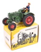 A Marklin 'Miniature Cars' series Tractor (8029). A Lanz Bulldog in dark green with red wheels and