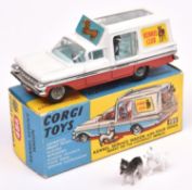 Corgi Toys Kennel Service Wagon with For Dogs (Based on the Chevrolet Impala) (486). In white and