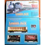 A Bachmann Big Haulers G Scale Lumber Jack train set (90017). Comprising; a Coal Creek Lumber