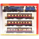 A Hornby OO gauge The Royal Scot train pack (R2303M). Comprising; a BR Coronation Class 4-6-2 tender