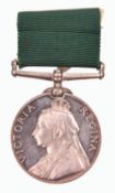 Vol Force LS medal, Victorian issue, (Sergt. F. Rudwick, 4th Sx (Lewes) RV). About Unc, minor