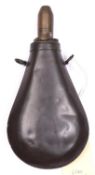 A scarce late 18th century plain copper powder flask of the Percy Tenantry, probably for the Baker