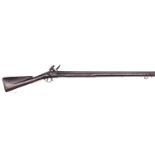 A late 18th century 14 bore Brown Bess style flintlock musket, 52½” overall, barrel 37" with B’ham