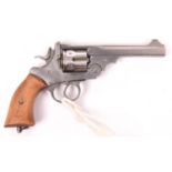 A finely crafted non working miniature early Webley Service type revolver, 2½” overall, made by