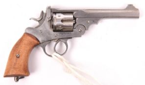 A finely crafted non working miniature early Webley Service type revolver, 2½” overall, made by