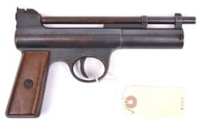 A scarce early .177" Webley Mark I air pistol, from the first year of production, number 5313 (